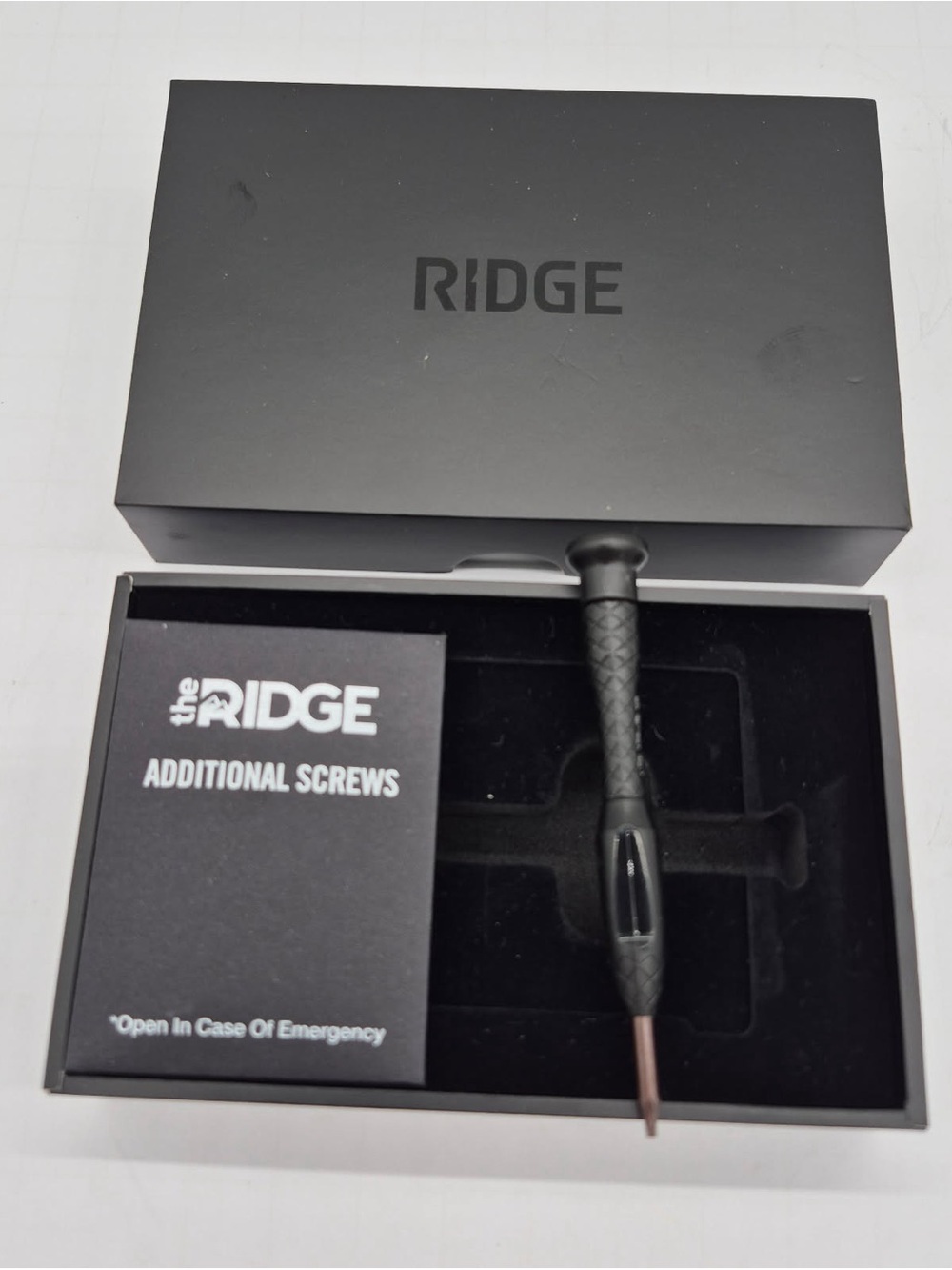 OPEN BOX Ridge Men’s Wallet Quickdraw Card Holder w/ Screws and Screwdriver